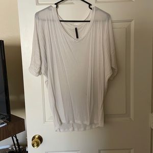 White flowing blouse